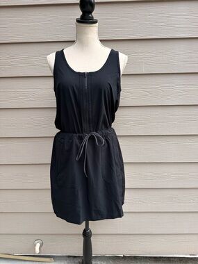 Athleta Women's Black Expedition Sleeveless Lined Active Skort Dress Sz 8 C13